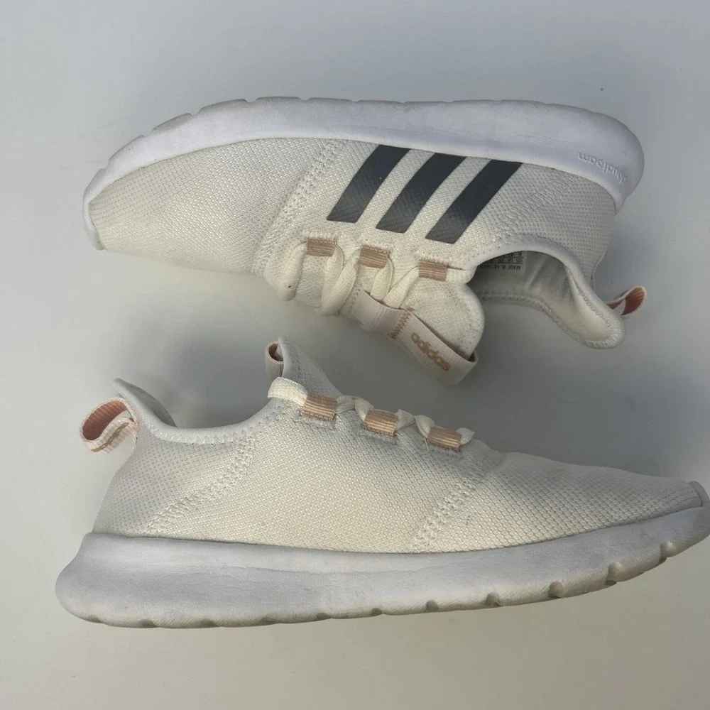 adidas Women's Cloudfoam Pure 2.0 - Chalk White/Iron Metallic - Size 6 - H00948